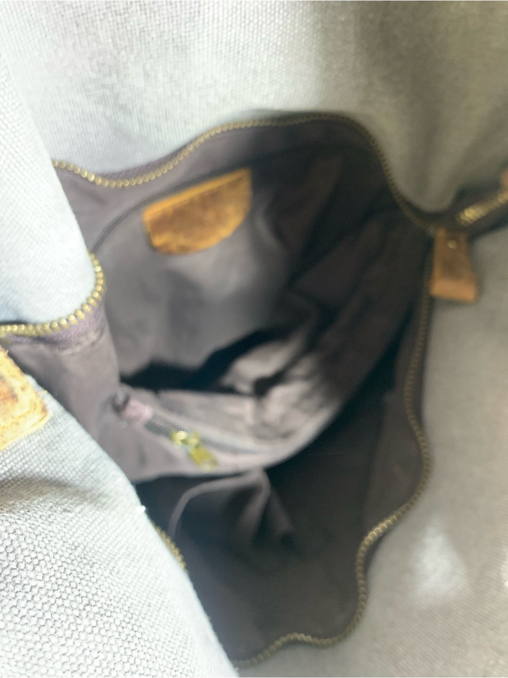 Casual canvas  and leather crossbody shoulder bag - Picture 9 of 9